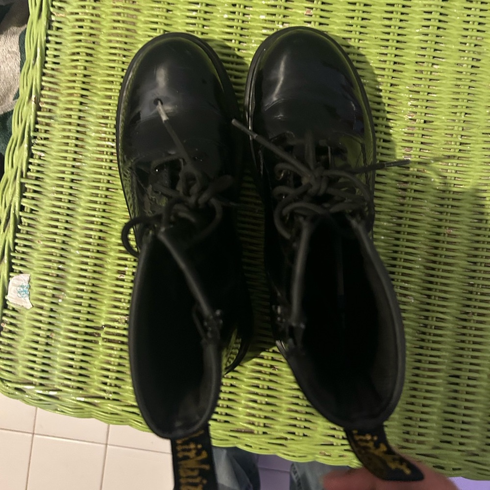 Dr. Martens size 5 Black Lace-Up Combat Boots